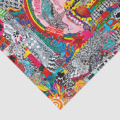 Abstract gesneden dierlijk papier kunstweefsel pap (Detail)