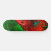 Abstract gesteente marmer getextureerd marvy dark  persoonlijk skateboard (Horizontaal)
