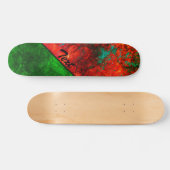 Abstract gesteente marmer getextureerd marvy dark  persoonlijk skateboard (Horizontaal)