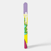 Abstract gestileerd gezicht iPhone / iPad hoesje (Achterkant / Links)
