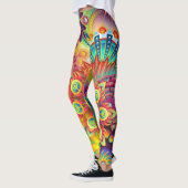 Abstract gestileerd leggings (Links)