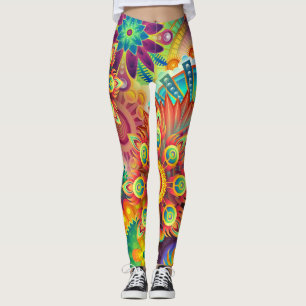 Abstract gestileerd leggings