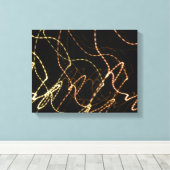 Abstract gestippelde lijnen canvas print (Insitu (Houten vloer))