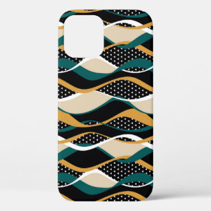 Abstract gestreept, kleurrijk golvend patroon. Case-Mate iPhone case