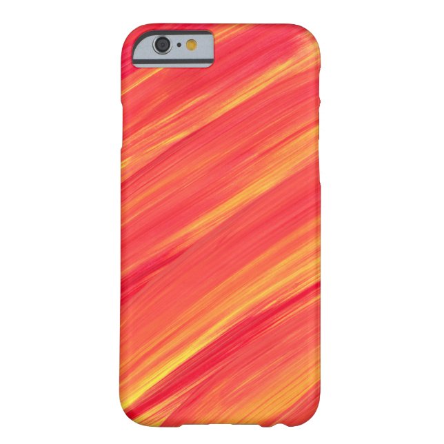 Abstract gestremd Sinaasappel &geel Case-Mate iPhone Case (Achterkant)