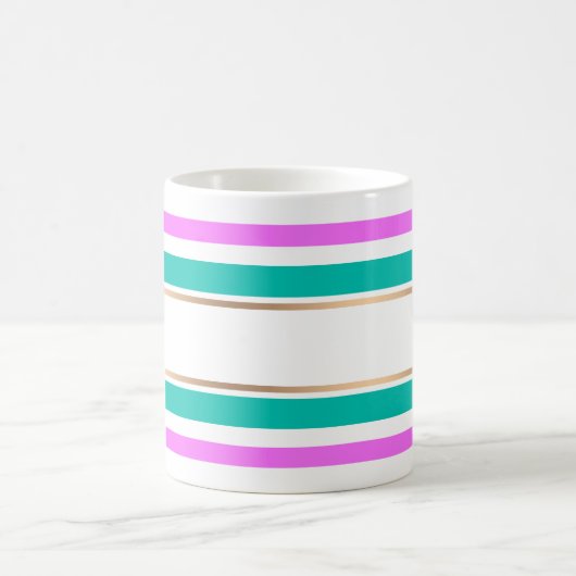 Abstract, gestript, elegant leuk per schatje koffiemok (Center)