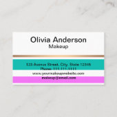 Abstract, gestript, elegant leuk per schatje visitekaartje (Achterkant)