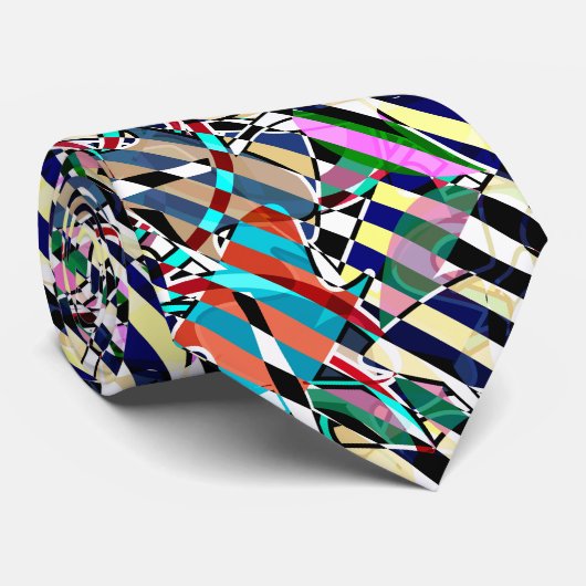 Abstract gestript stropdas (Opgerold)