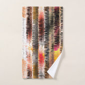 Abstract gestript van opvallend gesneden papier bad handdoek (Handdoek)