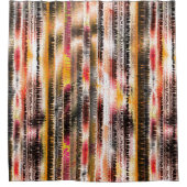 Abstract gestript van opvallend gesneden papier douchegordijn (Voorkant)