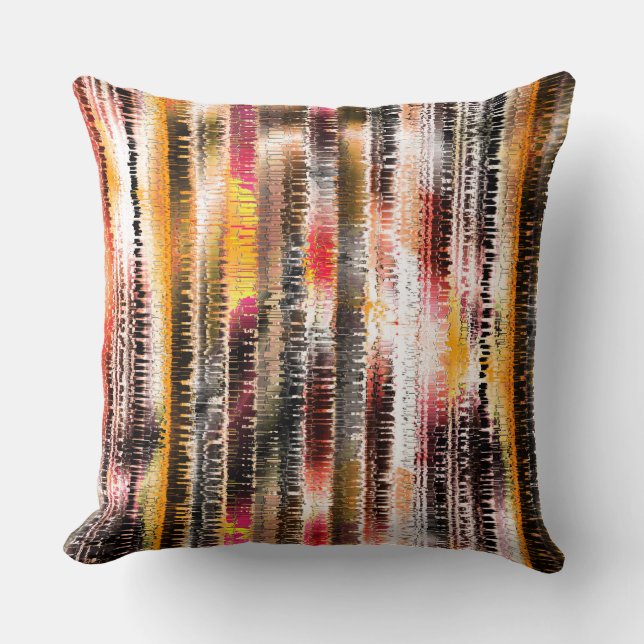 Abstract gestript van opvallend gesneden papier kussen (Voorkant)