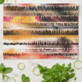 Abstract gestript van opvallend gesneden papier theedoek (Gevouwen)