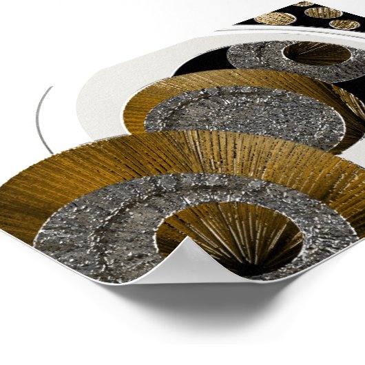 Abstract gestructureerd onverklaarbaar poster (Hoek)