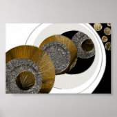 Abstract gestructureerd onverklaarbaar poster (Voorkant)