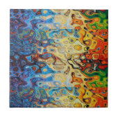 Abstract gestructureerd patroon tegeltje (Voorkant)