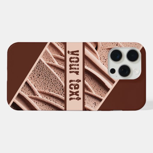 Abstract getextureerd oppervlak in warme tinten iPhone hoesje (Achterkant horizontaal)