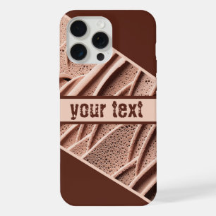 Abstract getextureerd oppervlak in warme tinten iPhone 15 pro max case