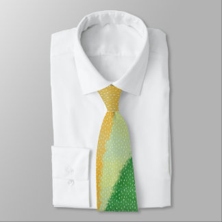 Abstract getextureerde gele groene ombre stropdas