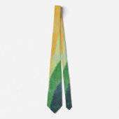 Abstract getextureerde gele groene ombre stropdas (Voorkant)