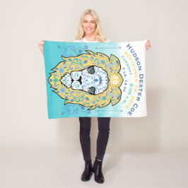 Abstract geverfde "baby baby"-peuter registreert fleece deken