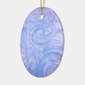 Abstract geverfde draden keramisch siermiddel ornament (Links)