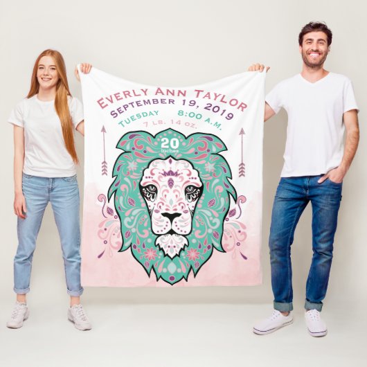 Abstract geverfde leeuwenkruid, geboorteland fleece deken (In situ)