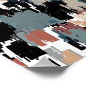 Abstract gevlekt camouflage poster (Hoek)
