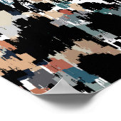 Abstract Gevlekt Camouflagepatroon Poster (Hoek)