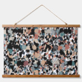 Abstract gevlekte camouflage hangend wandkleed (Voorkant)