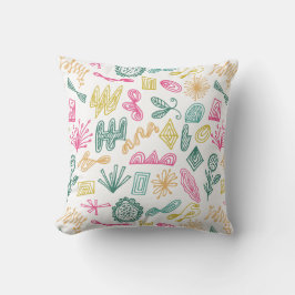 abstract gevlekte kussens met doedels