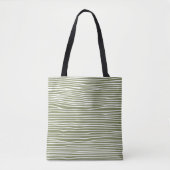 Abstract gevoerd modern olijfgroen tote bag (Voorkant)