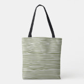 Abstract gevoerd modern olijfgroen tote bag (Achterkant)
