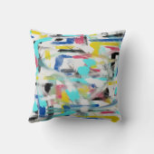 Abstract Gewassen Kunst Kussensloop Kussen (Achterkant)