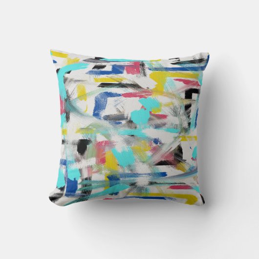 Abstract Gewassen Kunst Kussensloop Kussen (Voorkant)