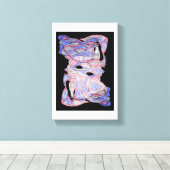 Abstract Geweven Spirit Canvas Kunst (Insitu (Houten vloer))