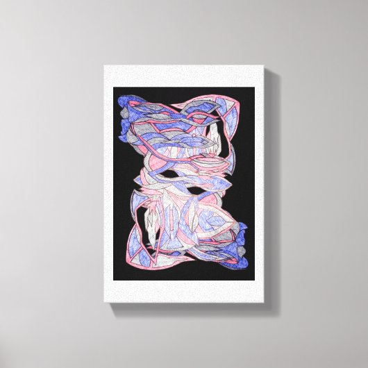 Abstract Geweven Spirit Canvas Kunst (Voorkant)