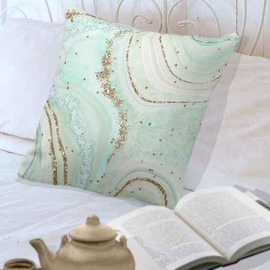 Abstract gewijs V1 Mint ID827 Kussen