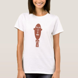 Abstract gezicht Afrikaanse stam inheemse kunst T-shirt