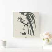 Abstract gezicht, Art. Vierkante Klok (Huis)