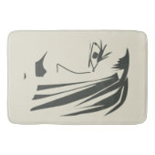 Abstract gezicht . badmat (Voorkant)