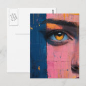 Abstract Gezicht Briefkaart (Voorkant / Achterkant)