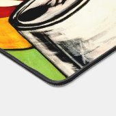 Abstract gezicht bureaumat (Hoek)