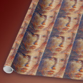 Abstract gezicht cadeaupapier