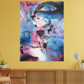 Abstract gezicht canvas afdruk (Insitu (Woonkamer))