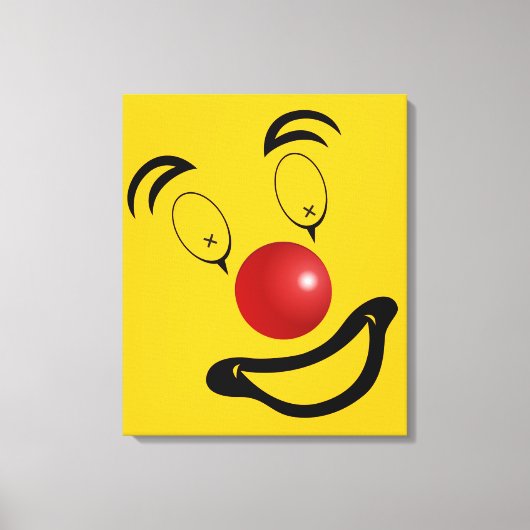 Abstract gezicht clown canvas afdruk (Voorkant)