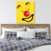 Abstract gezicht clown canvas afdruk (Insitu (Slaapkamer))