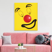 Abstract gezicht clown canvas afdruk (Insitu (Woonkamer))
