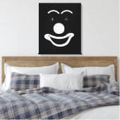 Abstract gezicht clown canvas afdruk (Insitu (Slaapkamer))