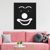 Abstract gezicht clown canvas afdruk (Insitu (Woonkamer))