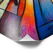 Abstract gezicht foto afdruk (Hoek)